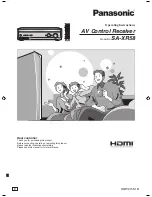 Panasonic SAXR58 - DIGITAL A/V RECEIVER Operating Instructions Manual preview