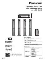 Panasonic SAXR707 - HOME THEATER AUDIO SYSTEM Operating Instructions Manual предпросмотр