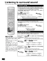 Предварительный просмотр 30 страницы Panasonic SAXR707 - HOME THEATER AUDIO SYSTEM Operating Instructions Manual