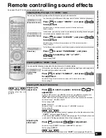 Предварительный просмотр 33 страницы Panasonic SAXR707 - HOME THEATER AUDIO SYSTEM Operating Instructions Manual