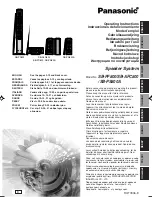 Panasonic SB-AFC800 Operating Instructions Manual предпросмотр