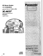 Предварительный просмотр 1 страницы Panasonic SB-AK57 Operating Instructions Manual