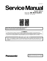 Предварительный просмотр 1 страницы Panasonic SB-AKX14LM-K Service Manual