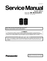 Предварительный просмотр 1 страницы Panasonic SB-AKX34LM-K Service Manual