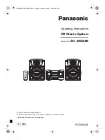 Preview for 1 page of Panasonic SB-AKX880 Operating Instructions Manual