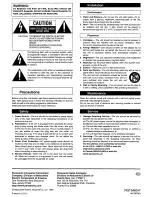 Preview for 4 page of Panasonic SB-AS100 Operating Manual