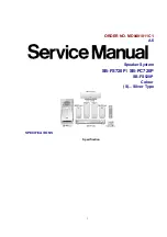 Предварительный просмотр 1 страницы Panasonic SB-FS520P Service Manual