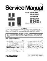 Panasonic SB-HF190P Service Manual предпросмотр