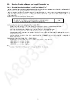 Предварительный просмотр 5 страницы Panasonic SB-HWA250GA Service Manual