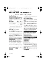 Предварительный просмотр 32 страницы Panasonic SB-HWA580 Owner'S Manual