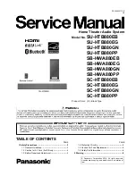 Panasonic SB-HWA880EB Service Manual предпросмотр