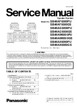 Предварительный просмотр 1 страницы Panasonic SB-MAF6000GS Service Manual