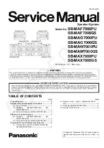 Panasonic SB-MAF7000GS Service Manual preview