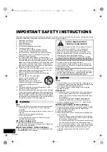 Предварительный просмотр 2 страницы Panasonic SB-NE5 Owner'S Manual