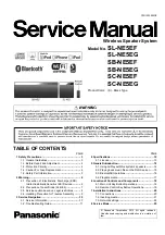 Preview for 1 page of Panasonic SB-NE5EF Service Manual