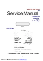 Panasonic SB-PC930P Service Manual предпросмотр