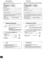 Preview for 2 page of Panasonic SB-PF500 Operating Instructions Manual