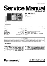 Panasonic SB-PM45EG Service Manual предпросмотр