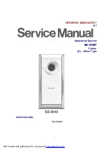 Panasonic SB-W40P Service Manual preview