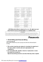 Preview for 3 page of Panasonic SB-W40P Service Manual