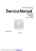 Предварительный просмотр 1 страницы Panasonic SB-W680P Service Manual