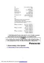 Предварительный просмотр 2 страницы Panasonic SB-W680P Service Manual