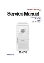 Panasonic SB-W740 Service Manual preview