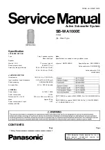 Panasonic SB-WA1000E Service Manual preview