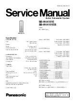Panasonic SB-WA101E Service Manual preview