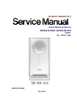 Panasonic SB-WA1501EB Service Manual preview