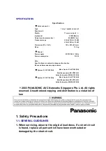 Preview for 2 page of Panasonic SB-WA330GN Service Manual