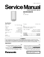 Preview for 1 page of Panasonic SB-WA530EB Service Manual