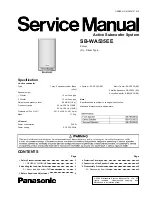 Panasonic SB-WA535EE Service Manual preview