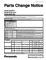 Preview for 1 page of Panasonic SB-WA720PP Service Manual