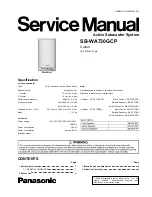 Предварительный просмотр 1 страницы Panasonic SB-WA730GCP Service Manual