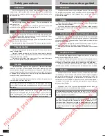 Preview for 4 page of Panasonic SB-WA800 Operating Instructions Manual