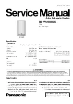 Preview for 1 page of Panasonic SB-WA885EE Service Manual