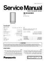 Предварительный просмотр 1 страницы Panasonic SB-WA935EE Service Manual