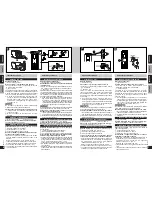 Предварительный просмотр 4 страницы Panasonic SBHS100A - SPEAKER SYSTEM - MULTI LANGUAGE Operating Instructions Manual