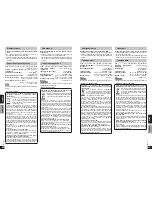 Предварительный просмотр 11 страницы Panasonic SBHS100A - SPEAKER SYSTEM - MULTI LANGUAGE Operating Instructions Manual