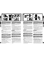 Предварительный просмотр 14 страницы Panasonic SBHS100A - SPEAKER SYSTEM - MULTI LANGUAGE Operating Instructions Manual