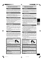 Предварительный просмотр 5 страницы Panasonic SBTP70 - SPEAKER SYSTEM Operating Instructions Manual