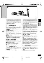 Предварительный просмотр 7 страницы Panasonic SBTP70 - SPEAKER SYSTEM Operating Instructions Manual