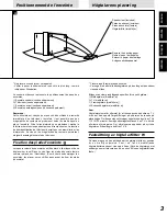 Preview for 3 page of Panasonic SBW500 - SUBWOOFER SYS Operating Instructions Manual