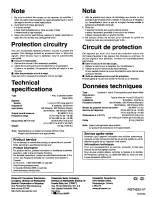 Preview for 4 page of Panasonic SBW500 - SUBWOOFER SYS Operating Manual