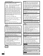 Preview for 2 page of Panasonic SBZT1 - SPEAKER SYSTEM Operating Instructions Manual