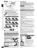 Preview for 4 page of Panasonic SBZT1 - SPEAKER SYSTEM Operating Instructions Manual