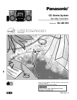 Panasonic SC-AK100 Operating Instructions Manual preview