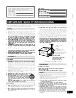 Предварительный просмотр 3 страницы Panasonic SC-AK100 Operating Instructions Manual