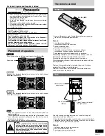 Preview for 5 page of Panasonic SC-AK110 Operating Instructions Manual